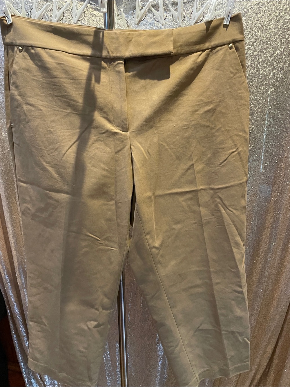 MICHAEL Michael Kors Tan Straight-Leg Chinos